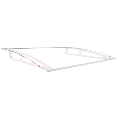 AUVENT PORTE D'ENTRÉE CAROLINE Blanc, L.140 cm, Profondeur totale - 100 cm