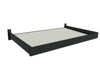 Auvent pour porte d'entrée aluminium gris anthracite Alumin'home Columbia 1,40 X 0.90 m