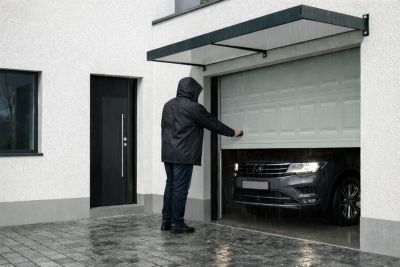 Auvent pour porte d'entrée aluminium gris anthracite Alumin'home Columbia 2,82 X 0.90 m