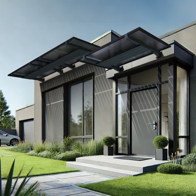 Auvent solaire MAHINA pose indépendante Gris Anthracite - 2 panneaux