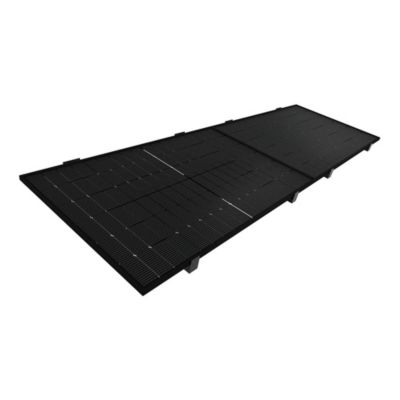 Auvent solaire photovoltaïque TOPAZE indépendant 2 panneaux (Gris anthracite RAL 7016)