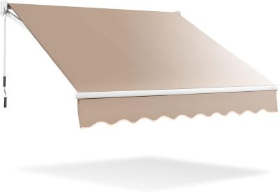 Auvent Store Banne 3M Manuel Retractable Avuent de Terrasse Anti-Soleil pour Boutique Balcon Jardin