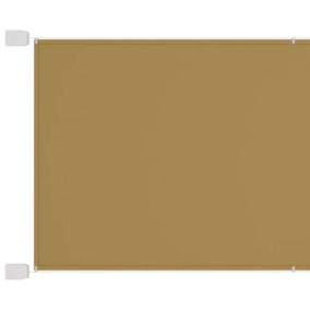 Auvent vertical 100x360 cm tissu oxford tissu beige Helloshop26