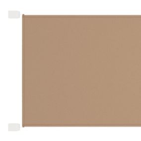 Auvent vertical 100x600 cm tissu oxford tissu taupe Helloshop26