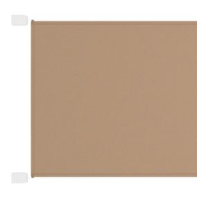 Auvent vertical 140 x 420 cm tissu taupe Helloshop26