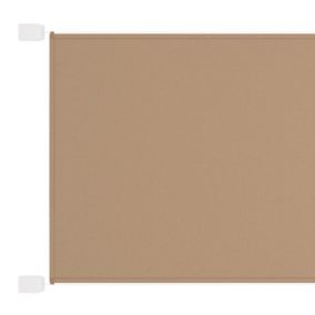 Auvent vertical 140 x 800 cm tissu taupe Helloshop26