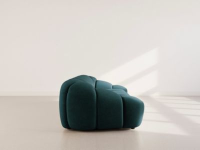 Ava - canapé 3 places en velours texturé - Lisa Design