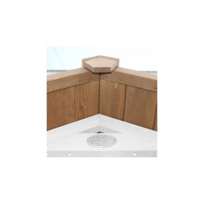AXI Beach Tower avec Balancoire Simple Marron Blanc Bleu Toboggan