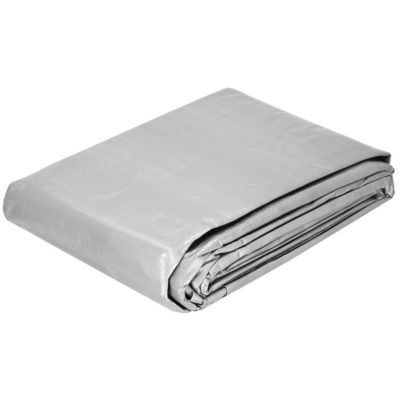 Bâche 2x4m 210g/m2 épaisseur feuille de protection grise