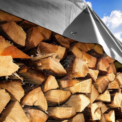 Bâche 4x6m 270g/m2 épaisse feuille de protection grise