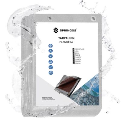 Bâche 4x8m 210g/m2 épaisseur feuille de protection grise