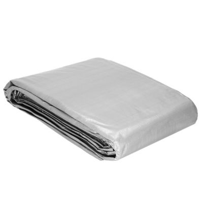 Bâche 5x8m 210g/m2 épaisseur feuille de protection grise