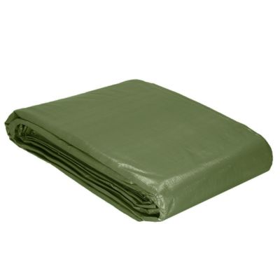 Bâche 5x8m feuille de protection verte épaisse 120g/m2