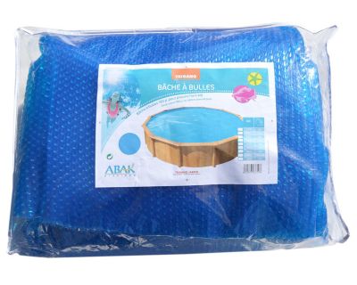 Bâche à bulles ovale piscine métal 4,9 m x 3,7 m intérieure