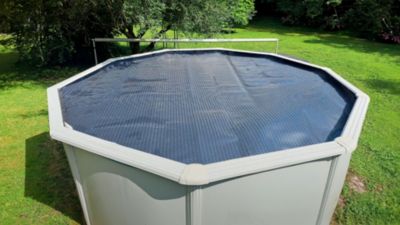 Bâche à Bulles Piscine 4 Saisons 8x4 m EnergyGuard 500 microns - Non Bordée - Kit Oeillets + Bâchette Protection - Direct Usine
