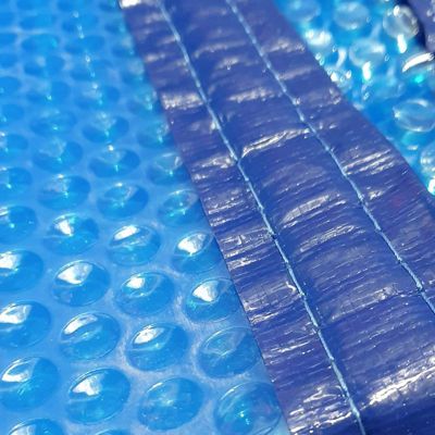 Bâche à bulles Piscine 8 x 4 - 400 Microns - Rectangulaire-  Bleu - Bordée Périmètre - EDG Premium