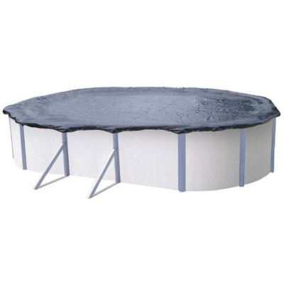 Bâche d'hiver pour piscine métal ou résine ovale 10,4 m x 5,9 m