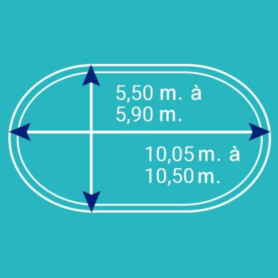 Bâche d'hiver pour piscine métal ou résine ovale 10,4 m x 5,9 m