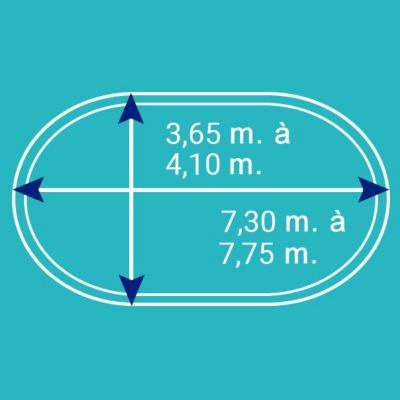 Bâche d'hiver pour piscine métal ou résine ovale 7,6 m x 3,9 m