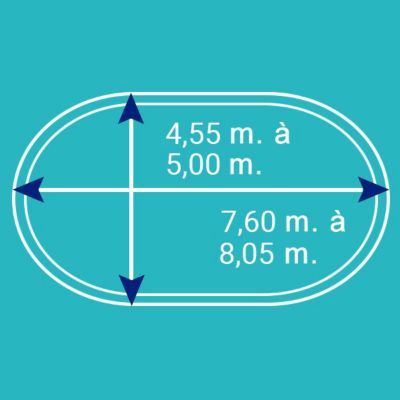 Bâche d'hiver pour piscine métal ou résine ovale 8 m x 4,9 m