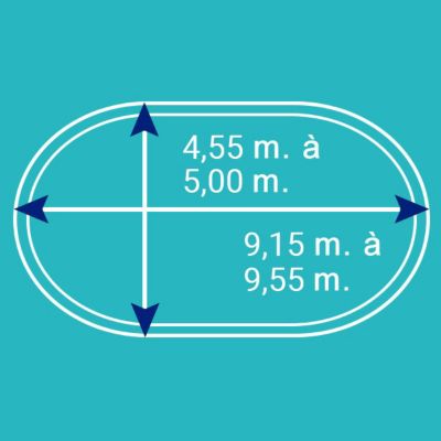 Bâche d'hiver pour piscine métal ou résine ovale 9,5 m x 4,9 m