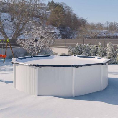 Bâche d'hiver pour piscine métal ou résine ronde 4,8 m - 5 m