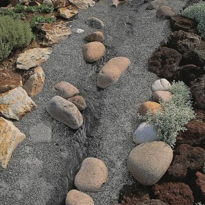 Bâche de bassins gravillonnée CLASSIC Ubbink 0,40 x 5m Gris