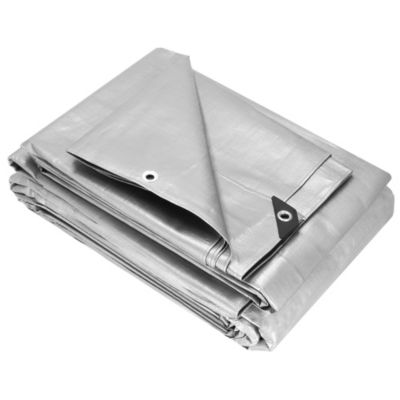 Bâche de jardin 6x8 m 130g/m2  gris