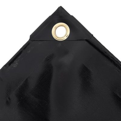 Bâche de protection 650 g m² 1,5x10 m Noir