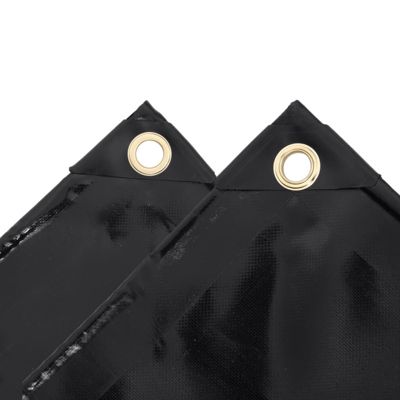 Bâche de protection 650 g m² 1,5x10 m Noir