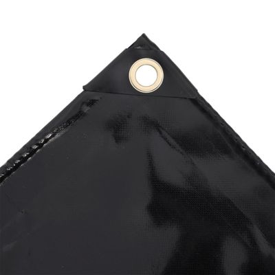 Bâche de protection 650 g m² 1,5x10 m Noir