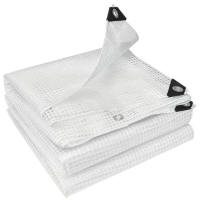 Bâche de protection blanche intérieur/extérieur 6x4m 140g/m²
