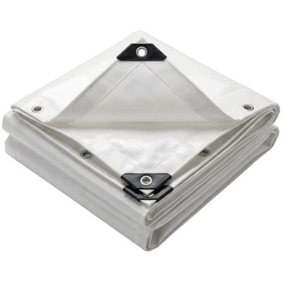 Bâche de Protection en Polyéthylène resistant et impermeable 240g/m² blanche 2x3m VOUNOT