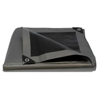Bâche de protection grise ultra résistante - 260 g/m² - 3 x 3 mètres GT Market