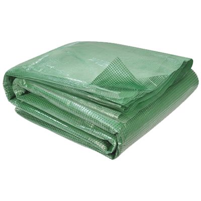 Bâche de rechange 130 gr/m² pour serre 12m² verte ZEBRA