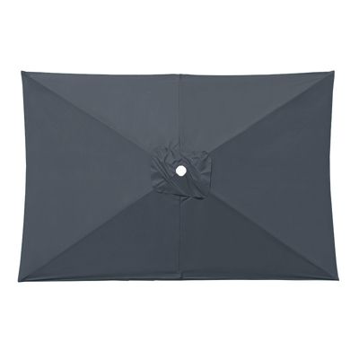 Bâche de rechange pour parasol rectangulaire, toile de rechange imperméable, grise, 2 x 3 mètres