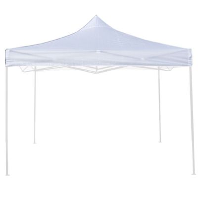 Bâche de toit blanche imperméable 2x2 pour tonnelle pliante EG49483 (pièce de rechange)