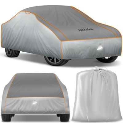 Bâche de voiture imperméable et respirante avec couche en mousse de 4 mm gris
