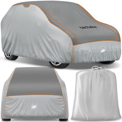 Bâche de voiture imperméable et respirante avec couche en mousse de 4 mm gris