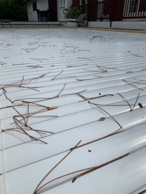 Bâche Hivernage Filet Blanc 350 g/m² Traitée Anti-UV 8,60 x 4,60 m pour Piscine Max. 8 x 4 m - Fabrication Française Direct Usine