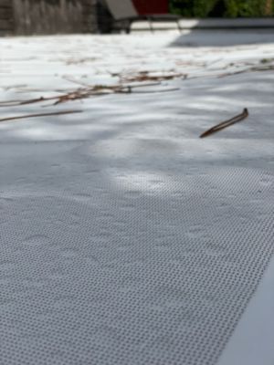Bâche Hivernage Filet Blanc 350 g/m² Traitée Anti-UV 8,60 x 4,60 m pour Piscine Max. 8 x 4 m - Fabrication Française Direct Usine