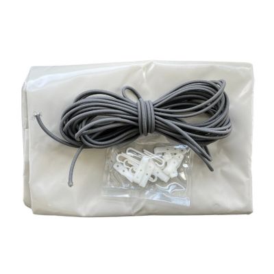 Bâche hivernage piscine hors sol Vivapool Hawai diamètre 410 cm - Toile PVC 640 g/m² Gris - Couverture hiver