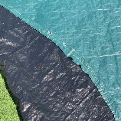 Bâche Hivernage Protection Piscine Hors-Sol Ovale 810 X 470 Cm - Dimension Couverture 900X560Cm