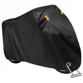 Bâche, housse de protection imperméable pour moto - 245 x 105 x 133 cm - Noir - Linxor