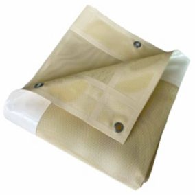 Bâche Micro-Perforée 3x4 m Ivoire - Garantie 5 ans TECPLAST - MP460MU - Bâche PVC perméable - Made in France