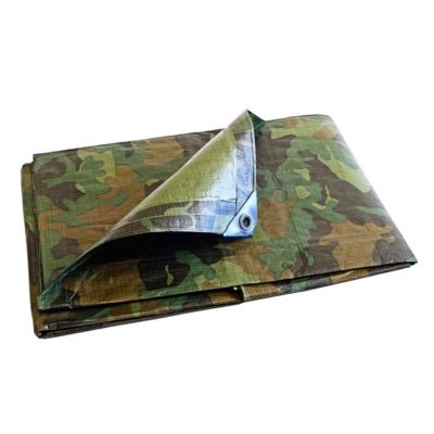 Bâche Peinture 3,6x5 m - TECPLAST - CM150PE - Camouflage - Haute Qualité - Bâche de protection Peinture pour sol et meuble