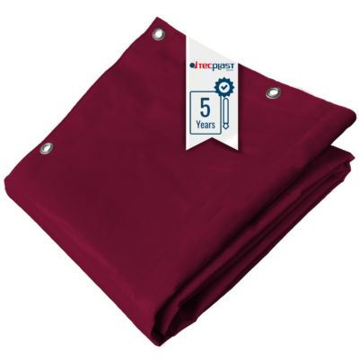 Bâche pour Carport 3x4 m Rouge Bordeaux - Garantie 5 ans TECPLAST - LP506CP - Toile PVC étanche pour abri de voiture