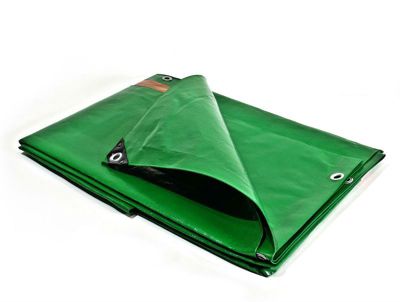 Bâche professionnelle TECPLAST 250 g/m² - vert - 5 x 8 m - BA2505X8