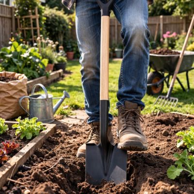Bêche Progarden 115 cm - Manche en bois robuste