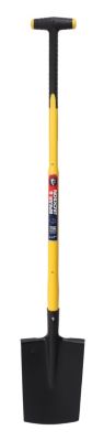 Bêche à rebords de 28 cm manche béquille trimatière